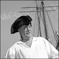 Ray Owen in pirate clothes